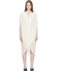 MM6 by Maison Margiela - Off- Chiffon Midi Dress - Lyst