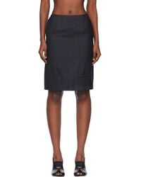MM6 by Maison Margiela - Virgin Wool Miniskirt - Lyst