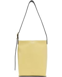 Jil Sander - Yellow & Beige Cannolo Tote - Lyst