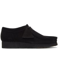 Clarks Black Suede Wallabee Moccasins