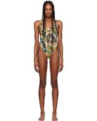Jean Paul Gaultier - Maillot de bain jaune et à images - très gaultier - Lyst