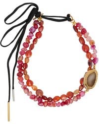 Dries Van Noten - Natural Stone Necklace - Lyst