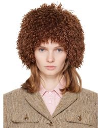 Anna Sui - Ssense Exclusive Faux Fur Beanie - Lyst