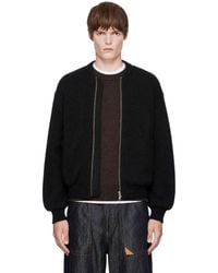 vowels - Knitted Bomber Jacket - Lyst