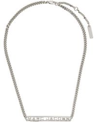 Marc Jacobs - Silver 'the Monogram Chain' Necklace - Lyst