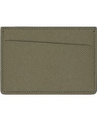 Maison Margiela - Khaki Slim 3 Cc Card Holder - Lyst