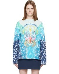 CASABLANCA - Surf Lotus Tie Dye Long Sleeve T-shirt - Lyst