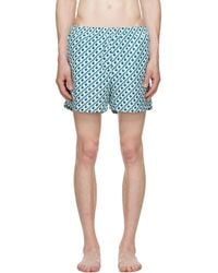 CASABLANCA - Cubist Monogram Printed Swim Shorts - Lyst
