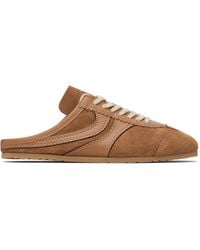 Dries Van Noten - Tan Suede Sneaker Mule Loafers - Lyst