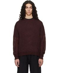 Studio Nicholson - Burgundy Gulf Sweater - Lyst