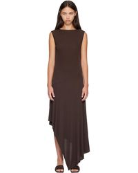 Alaïa - Backless Jersey Crepe Midi Dress - Lyst