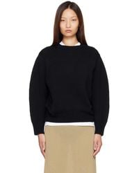 TOTEME - Oversized Crew Knit Sweater - Lyst