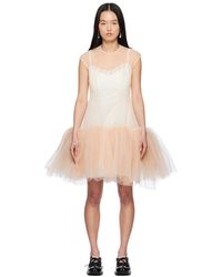 Simone Rocha - Robe Courte Sans Manches À Ourlet De Style Tutu - Lyst