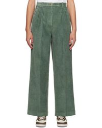 A.P.C. - . Green Tressie Trousers - Lyst