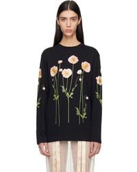 Simone Rocha - Poppy Field Print Long Sleeve T-Shirt - Lyst