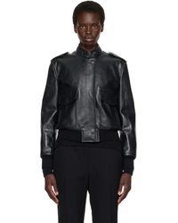 Tom Ford - Natural Grain Leather Aviator Jacket - Lyst