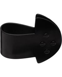 Rick Owens - ブラック Hollywood Anthem Snaps Cuff ブレスレット - Lyst