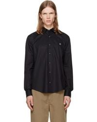 HUGO - Stretch-Cotton Canvas Slim-Fit Shirt - Lyst