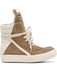 Rick Owens - Temple Geobasket Sneakers - Lyst