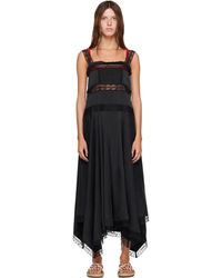 Ganni - Sandwashed Silk Satin Slip Maxi Dress - Lyst