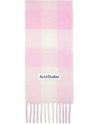 Acne Studios - Mohair Checked Scarf - Lyst