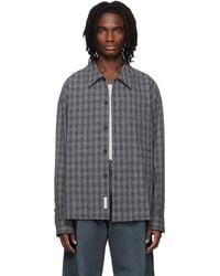 WOOYOUNGMI - Wool Silk Check Shirt - Lyst