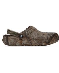 Crocs™ - Brown Realtree Edition Classic Lined Clogs - Lyst