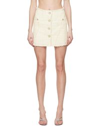 Gcds - Off- Frayed Miniskirt - Lyst