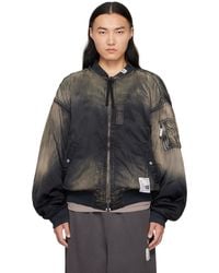 Maison Mihara Yasuhiro - Distressed Flight Bomber Jacket - Lyst
