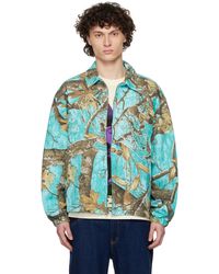 AWAKE NY - ブルー Frayed Script コーチジャケット - Lyst