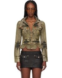 Miss Sixty - Knwls Edition Tie-Dye Denim Jacket - Lyst