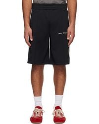 Palm Angels - Short De Survêtement Noir À Logo - Lyst