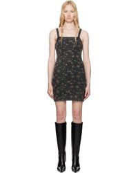 Alexander Wang - Floral-Print Waffle Knit Minidress - Lyst
