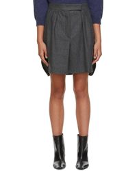 Max Mara Grey Polder Miniskirt