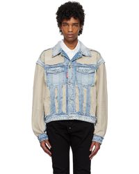 DSquared² - Super Ripped Mixed Denim Jacket - Lyst