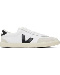 Veja - Baskets Volley Blanc Et Noir En Canevas - Lyst