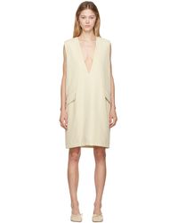 MM6 by Maison Martin Margiela - Off- Insulated Minidress - Lyst