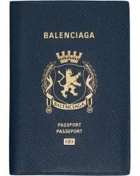 Balenciaga - Leather Passport Holder Wallet - Lyst