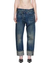 R13 - Cuffed Crossover Jeans - Lyst