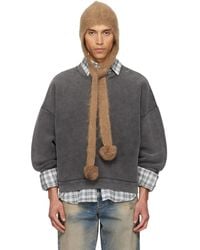Acne Studios - Tan Mohair Earflap Hood - Lyst