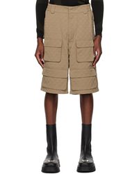 MISBHV - Taupe Jordan Barrett Edition Embossed Shorts - Lyst