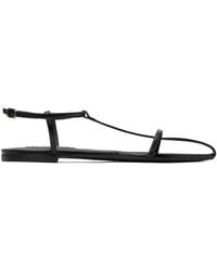 Jil Sander - Black Pointed Sandals - Lyst