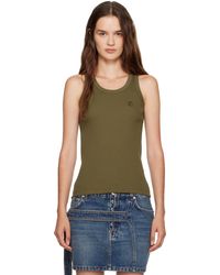 Coperni - Khaki Logo Tank Top - Lyst