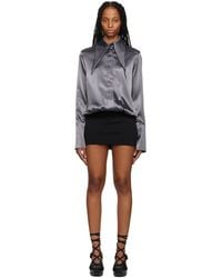 16Arlington - Ssense Work Capsule – Gray Dara Minidress - Lyst