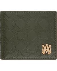 Amiri - Khaki 'Ma' Quad Leather Bifold Wallet - Lyst