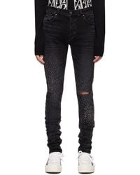 Amiri - Black Crystal Shotgun Jeans - Lyst