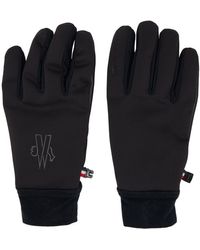 Leather panel gloves di 3 MONCLER GRENOBLE in Rosa Donna Guanti da 