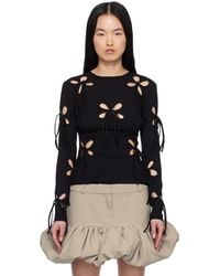 JKim - ブラック Petal 長袖 トップス - Lyst