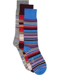 Paul Smith - Three-Pack Stripe Socks - Lyst