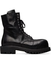 A Diciannoveventitre - Reverse Prisma Combat Boots - Lyst